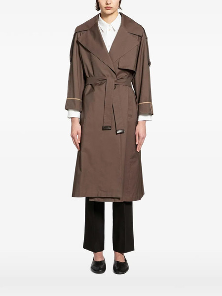  Max Mara Belted Trench Coat - Brown 