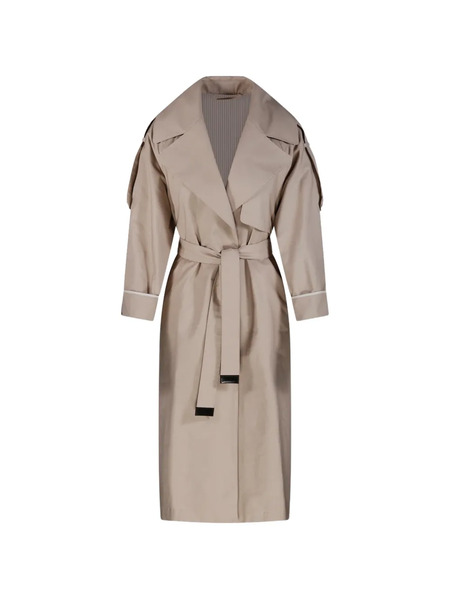  Max Mara Belted Trench Coat - Neutrals 