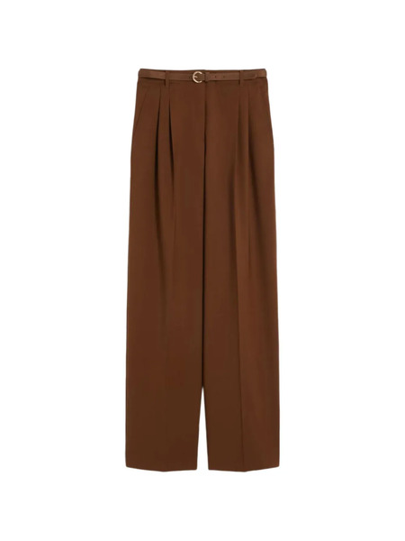  Max Mara Belted Trousers - Brown 
