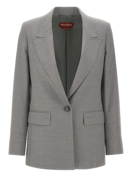  Max Mara Bolsena Single-breasted Blazer - Grey 