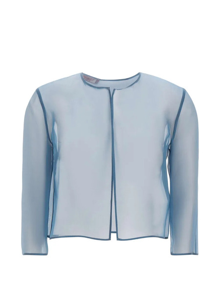  Max Mara Boxy Sheer Jacket - Blue 
