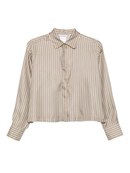  Max Mara Brama Silk Shirt - Brown 