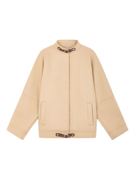  Max Mara Buckled Chaquetón Jacket - Neutrals 