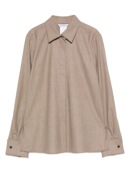  Max Mara Button-cuff Cashmere Shirt - Neutrals 