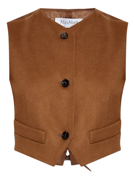  Max Mara Button-front Waistcoat - Brown 