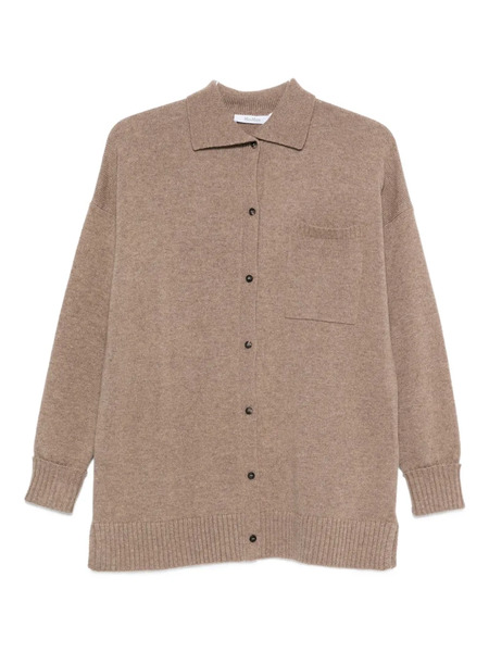  Max Mara Buttoned Chest-pocket Cardigan - Brown 