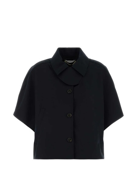  Max Mara Buttoned Paggio Cotton Jacket - Blue 