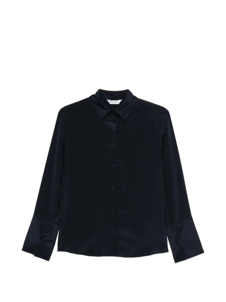  Max Mara Buttoned Silk Blouse - Blue 