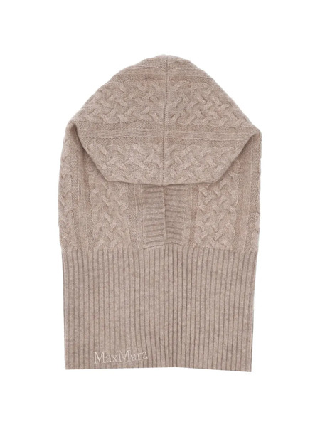  Max Mara Cable-knit Balaclava - Neutrals 