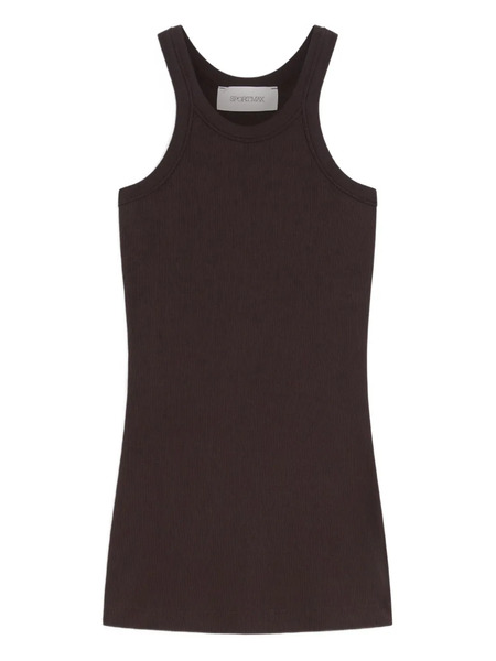  Max Mara Caccia Ribbed Top - Brown 