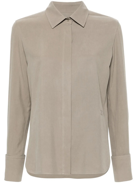  Max Mara Candia Silk Shirt - Neutrals 
