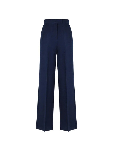  Max Mara Concealed-fastening Trousers - Blue 