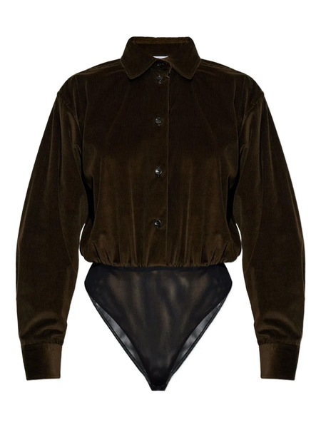  Max Mara Corduroy Bodysuit - Brown 
