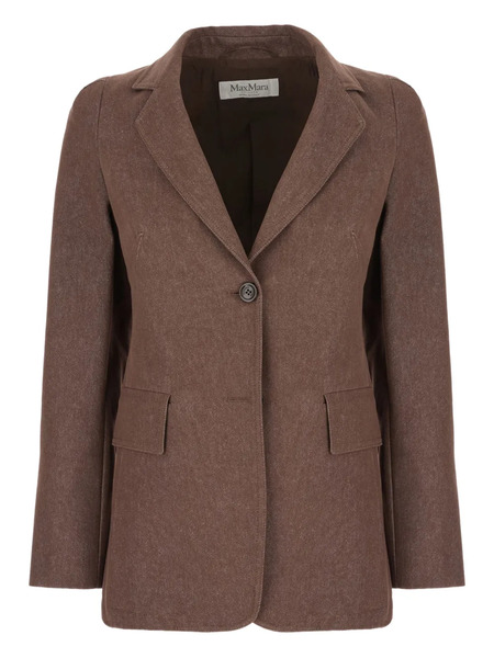 Max Mara Cotton Blazer - Brown 
