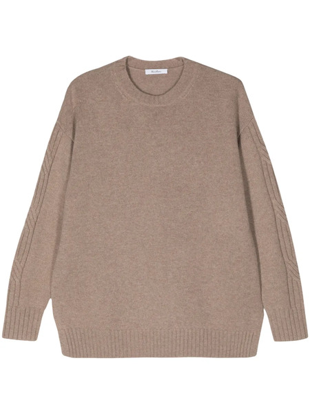  Max Mara Crew-neck Cashmere Jumper - Brown 