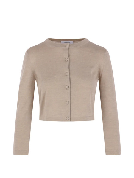  Max Mara Cropped Cardigan - Neutrals 