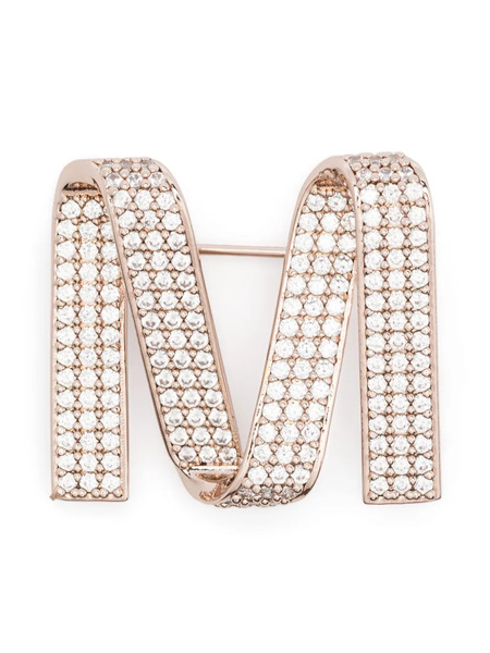  Max Mara Crystal-embellished Brooch - Gold 