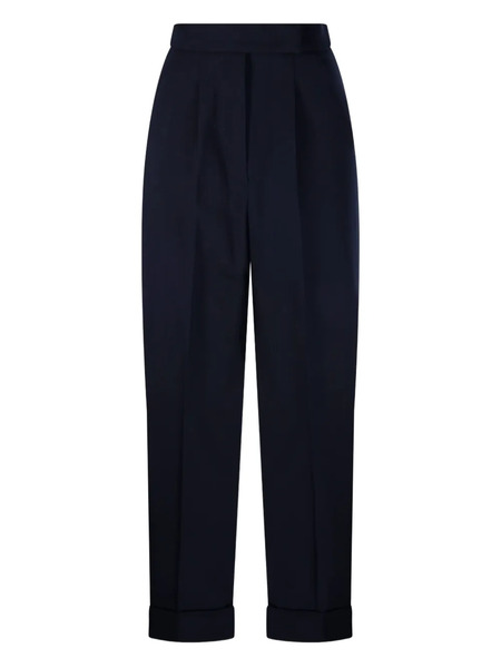 Max Mara Cuffed Pleated Trousers - Blue 