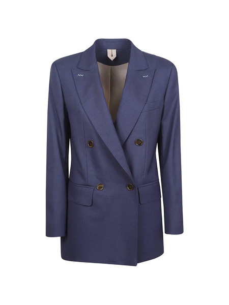  Max Mara Double-breasted Blazer - Blue 