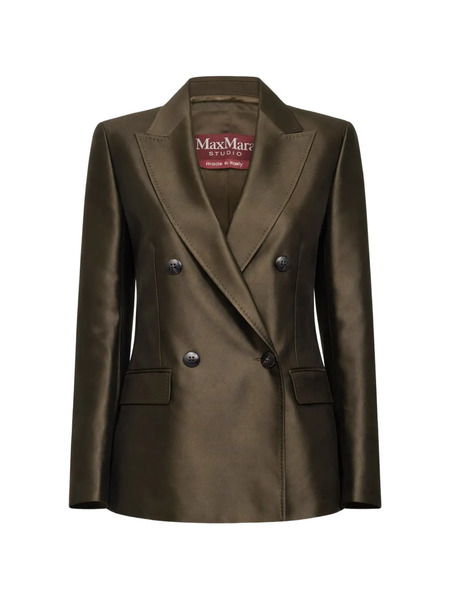  Max Mara Double-breasted Blazer - Green 
