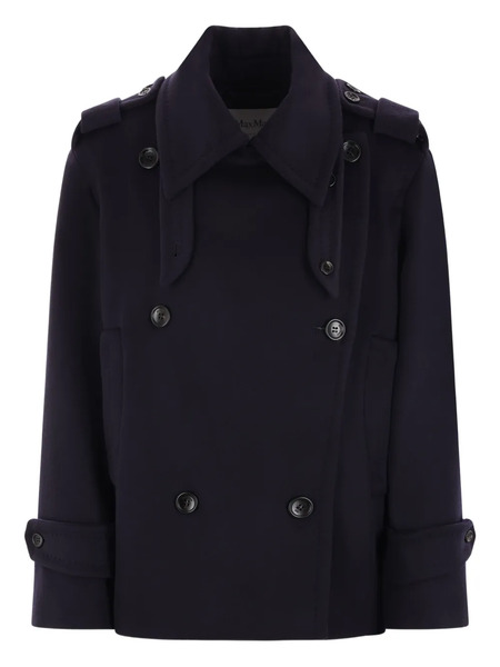  Max Mara Double-breasted Peacoat - Blue 