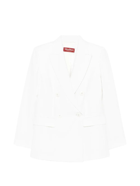  Max Mara Double-breasted Pocket Jacket - White 
