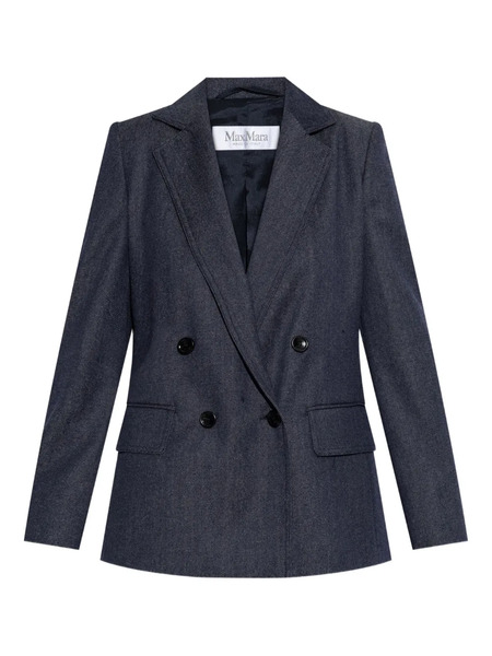  Max Mara Double-breasted Wool Jacket - Blue 