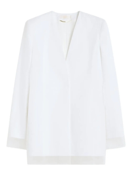  Max Mara Double-layered Organza Jacket - White 