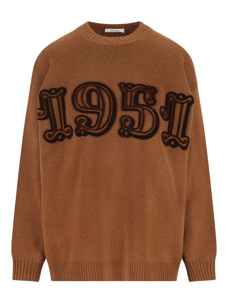  Max Mara Embroidered Wool Sweater - Brown 