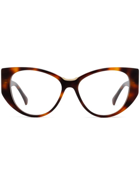  Max Mara Eyewear Cat-eye Frame Glasses - Brown 