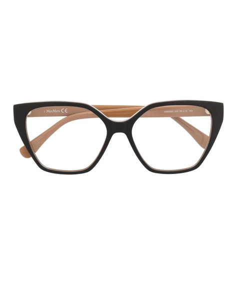  Max Mara Eyewear Geometric-frame Glasses - Black 
