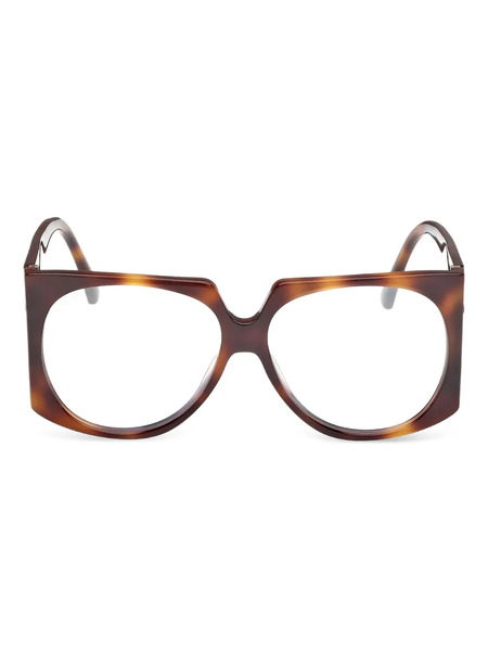  Max Mara Eyewear Geometric-framed Glasses - Brown 