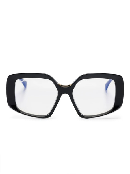  Max Mara Eyewear Oversize-frame Glasses - Black 