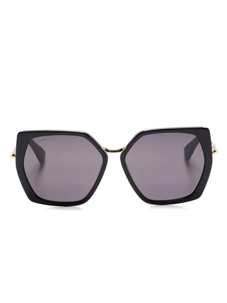  Max Mara Eyewear Oversize Square-frame Sunglasses - Black 