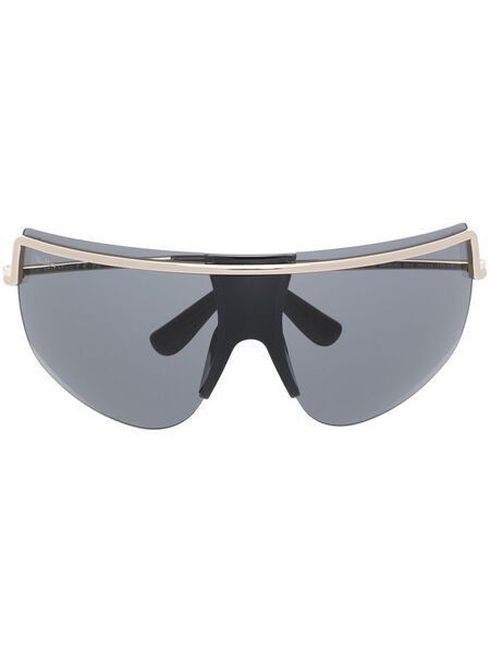  Max Mara Eyewear Oversized-frameless Tinted Sunglasses - Black 