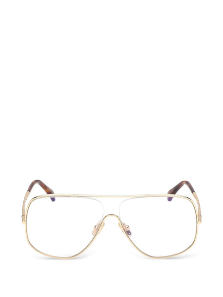  Max Mara Eyewear Pilot-frame Glasses - Gold 