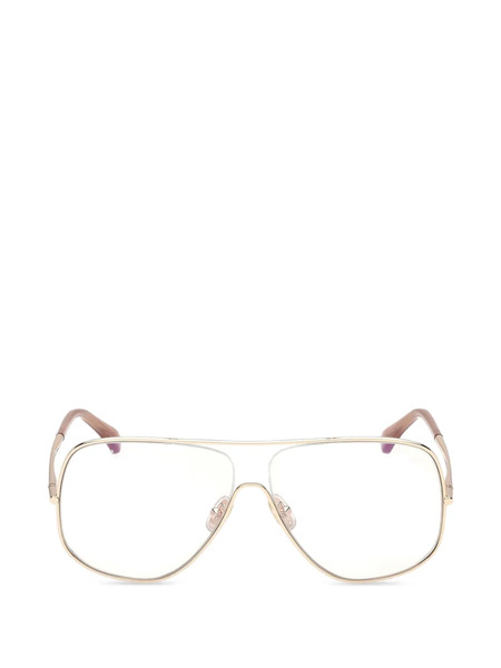  Max Mara Eyewear Pilot-frame Glasses - Gold 