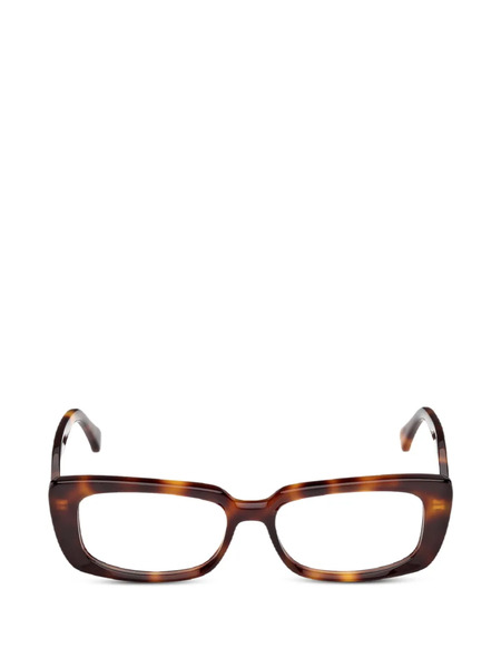  Max Mara Eyewear Rectangle-frame Glasses - Brown 