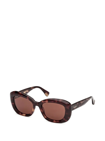  Max Mara Eyewear Rectangle-frame Sunglasses - Brown 