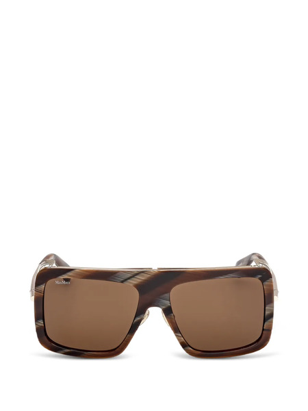  Max Mara Eyewear Square-frame Sunglasses - Brown 