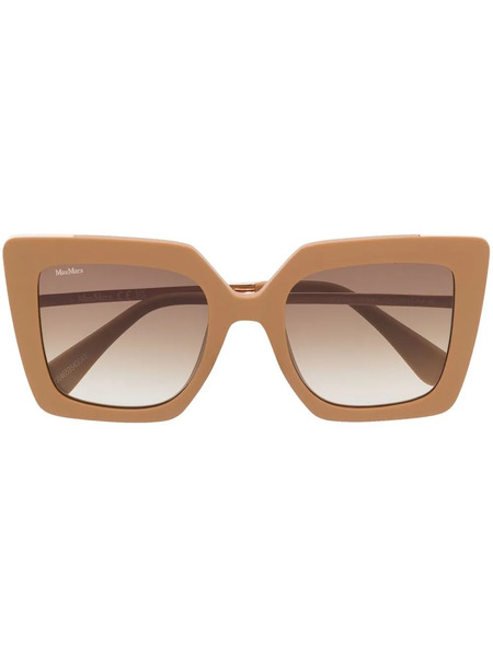  Max Mara Eyewear Square-frame Tinted Sunglasses - Brown 