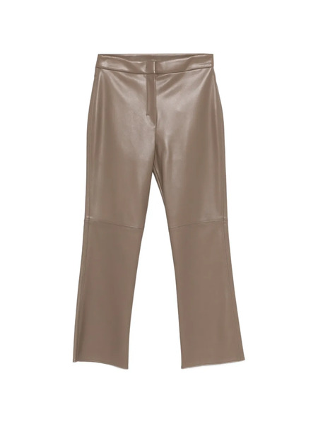  Max Mara Faux Leather Trousers - Brown 