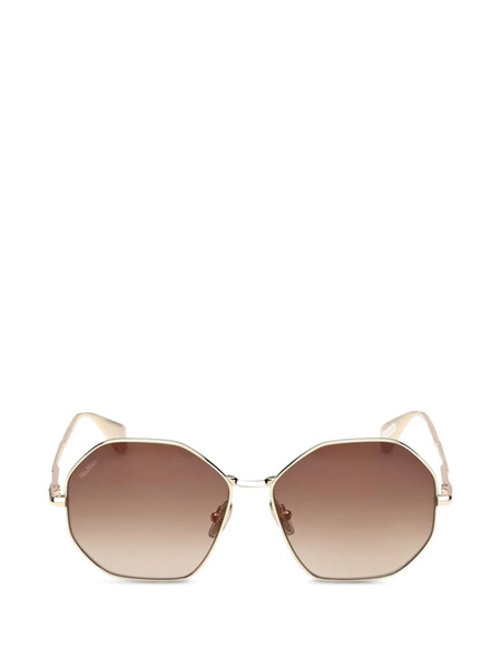  Max Mara Geometric-frame Sunglasses - Gold 