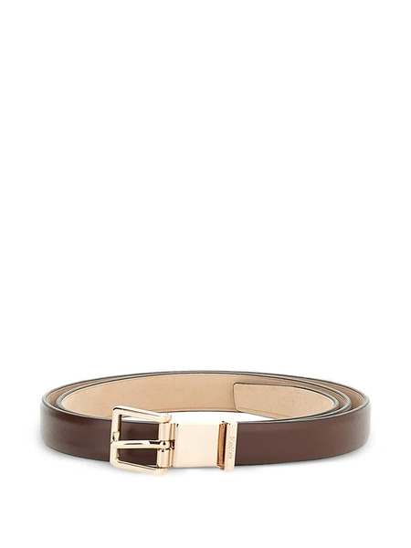  Max Mara Gold-tone Buckle Belt - Brown 