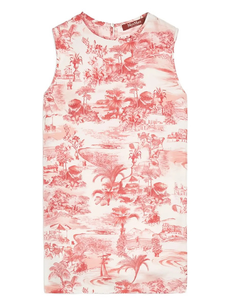  Max Mara Graphic-print Sleeveless Top - Red 
