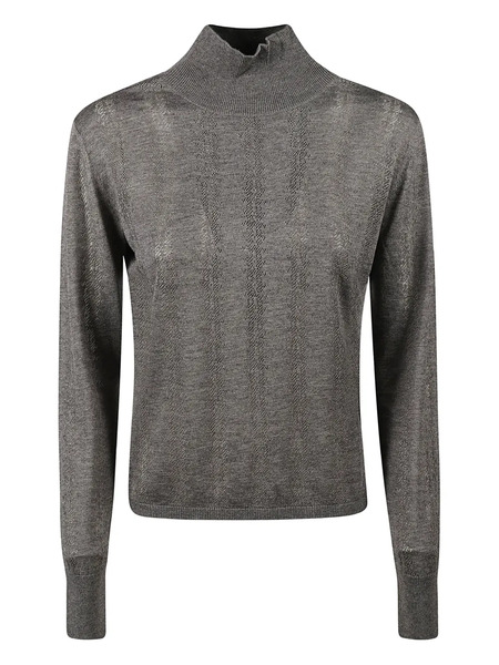  Max Mara High-neck Sweater - Grey 