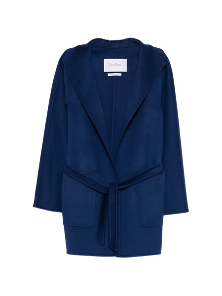  Max Mara Hooded Belted Coat - Blue 