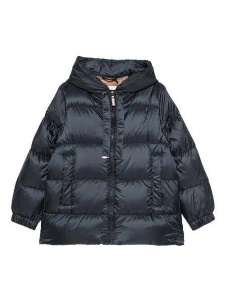  Max Mara Hooded Quilted Coat - Blue 