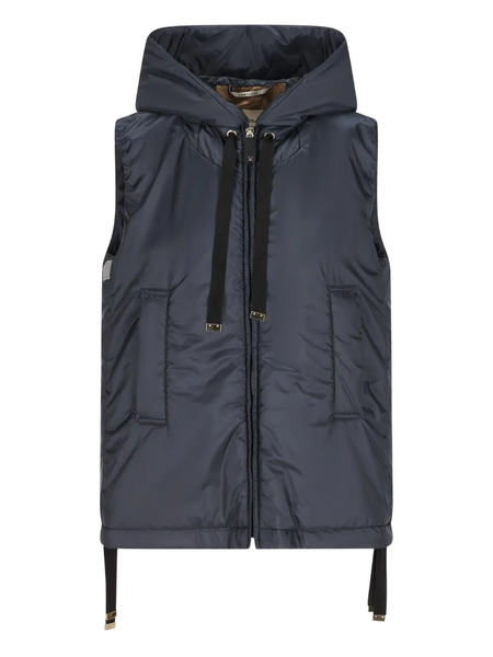  Max Mara Hooded Sleeveless Gilet - Blue 