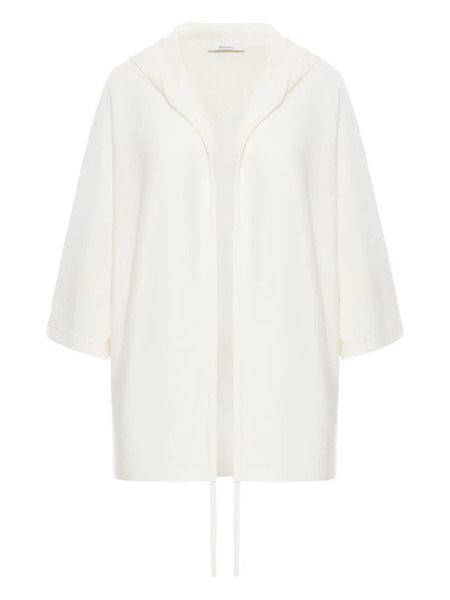  Max Mara Hooded Wool Cardigan - White 